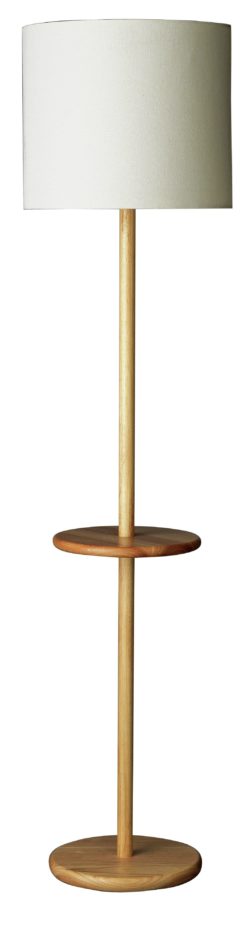 Heart of House Inhabit Wooden Floor Lamp with Table